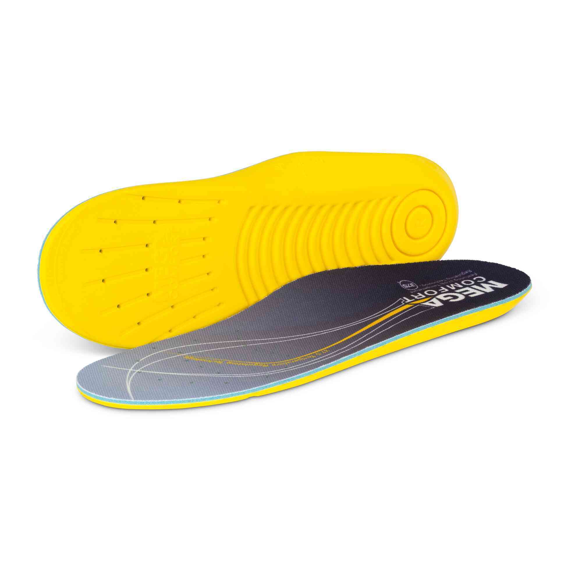 MEGA Comfort - Insole - ERGO Cooling with Patented 37.5 Temperature Regulating Technology - Unisex - Size: XS (Women's 5-7) - Model # MCCOOL-XS